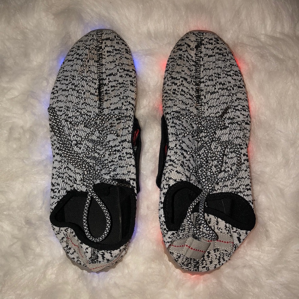 Black and White Light Up Shoes